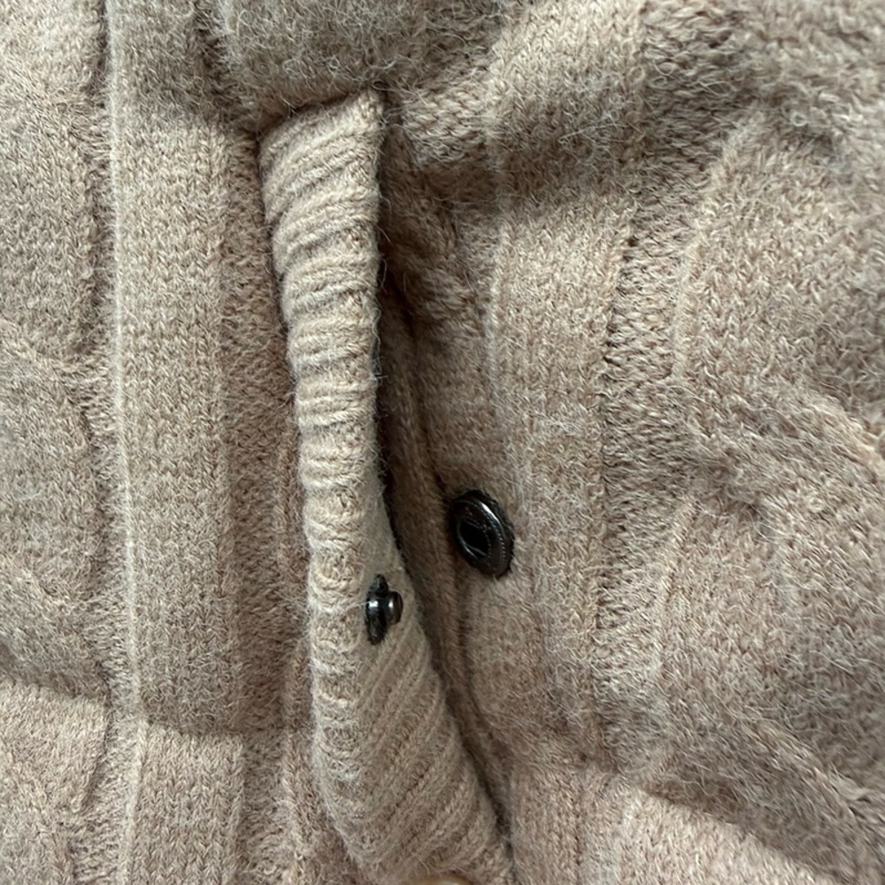 Ralph Lauren Tan Knitted Quilted Vest - Picture 7 of 10